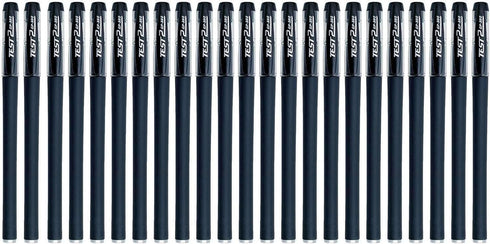 YIKANGHENG 22 Pcs Fine Point Gel Pens, 0.5mm Black Ink Pens for Office, Study, Gift and Home Supplies (Black)...