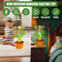 Dancing Cactus, Talking Cactus Toy, Dancing Cactus Mimicking Toy, Repeating and Recording What You Say, Cactus Baby Toy with LED, Repeat, Dance, R...