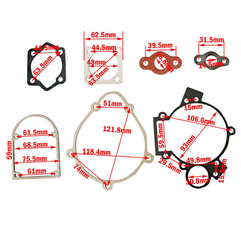 HGC Gasket Set & 3 Chain Master Link for 49cc 66cc 80cc 2 Stroke Engine Motorized Bicycle Bike...