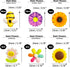 225 pcs Tiny Resin Bee Wooden Ladybug Daisy Flower Mushroom Decor, Bumble Bee Embellishment Epoxy Slime Charm Miniature Fairy Garden Accessories F...