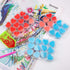 Sonsage 48Pcs DIY Diamond Art Painting Wax,Red and Blue Heart Shaped Glue Clay,DIY 5D Paint with Dimond Storage Glue Embroidery Accessories Tools ...