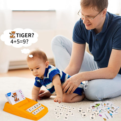 Educational Toys for Kids Ages 3-8, Matching Letter Spelling Game ABC Learning, Easter Children’s Day Halloween Xmas Birthday Party Gifts for 3 4 ...