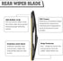 Rear Wiper Arm Blade Nut Set Replacement for Hyundai Veracruz 2007-2012 IX55 2006-2012, Rear Wiper Cover Accessories Assembly, Wiper Cap Set for B...