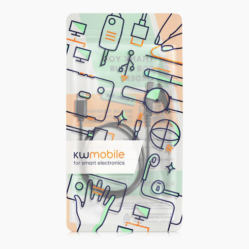 kwmobile Charger Compatible with Garmin vivomove Trend/Lily/HR/Forerunner 35/30 / 735XT - Charger USB-C Cable for Charging Smart Watch - Black......