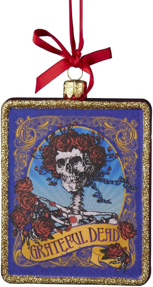 Kurt Adler Glass Grateful Dead Ornament, 4.25-Inch for Christmas...