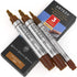 Arteza Acrylic Paint Markers, Pack of 3, A300 Yellow Ochre, 1 Thin and 2 Thick (Chisel + Bullet Nib) Acrylic Paint Pens, for Metal, Canvas, Rock, ...