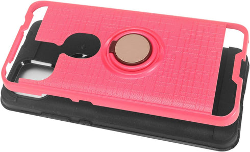 for T-Mobile REVVL 5G (6.53") T790W/T790Z - Phone Case w/Ring Stand - RS2 Hot Pink...