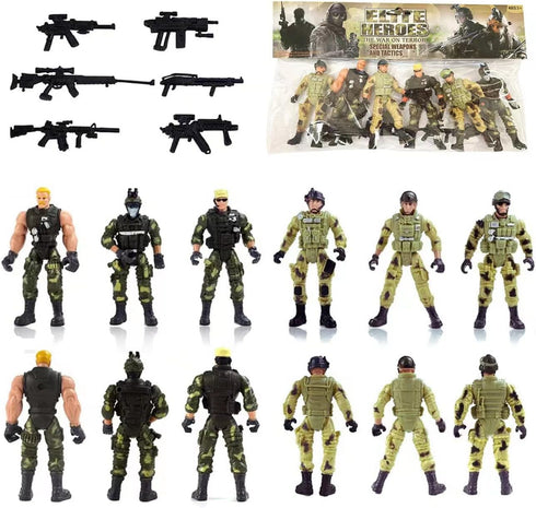 Army Men Action Figures, Soldiers Toys for Boys,Army Toy for Boys 8-14 Military Playset Toys for Boys Ages 4-7 SWAT Team Boys Toy, for Boys Age 3+...