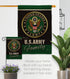 Army Proudly Family Burlap Garden Flag - Armed Forces Rangers United State American Military Veteran Retire Official - House Decoration Banner Sma...