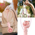 QearFun Handheld Lanyard Fan Portable, Mini Hand Held Fan with USB Rechargeable Battery, 3 Speed Strong Personal Table Fan, 8-12 Hours Small Makeu...