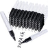 50 Pcs Mini Permanent Markers with Cap Clips Golf Ball Marker Pen Dry Erase Markers with Triangle Hook Golf Keychain Clips for Badge Black Ink Pen...