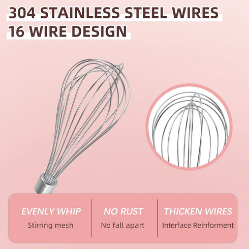 KHMPW Hand Mixer Whisk Attachments Replace Kitchen Mixer Accessories KHM3, KHM5, KHM7, KHM9, KHM926, KHM7210 Stainless Steel Egg Whisk Replacement...