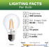 Bioluz LED 92 CRI E26 LED Bulb 40 Watt Dimmable Edison Bulbs Warm White Clear Pendant Light Bulbs UL Listed Title 20 High Efficacy Lighting 6-Pack...