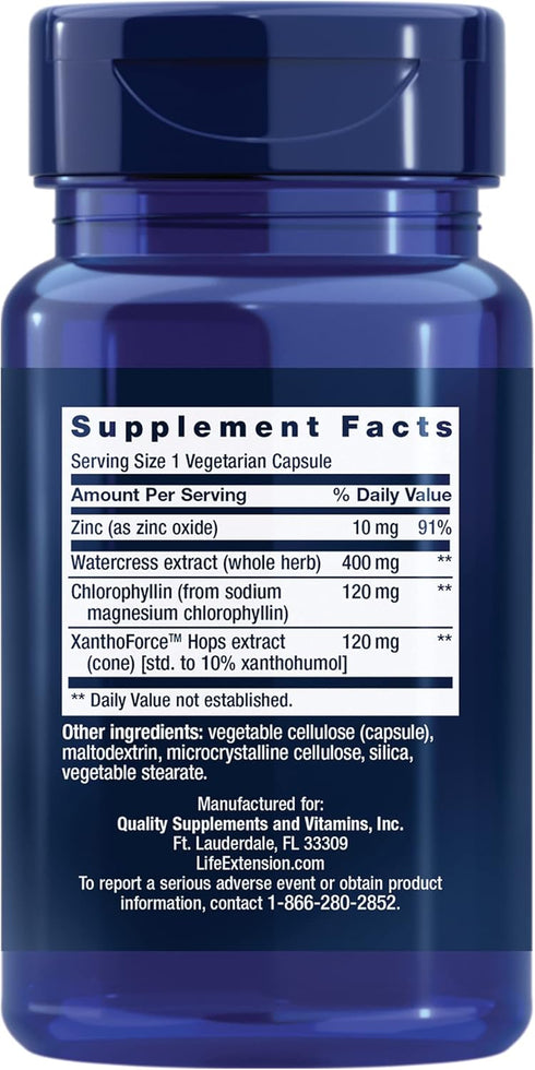 Life Extension DNA Protection Formula - Watercress & Chlorophyllin Extract Supplement for DNA Protection Support, Liver Health and Detox – Gluten-...