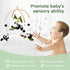 Baby Crib Mobile - Panda Mobile for Crib, Nursery Mobile Decor, Baby Bassinet Mobile Toy - Shower Set for Infant Bedroom Hanging Decoration, Gende...