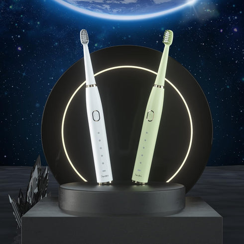 7AM2M Sonic Electric Toothbrush for Adults and Kids- High Power Rechargeable Toothbrushes with 8 Brush Heads,5 Adjustable Modes, Built-in 2-Minute...