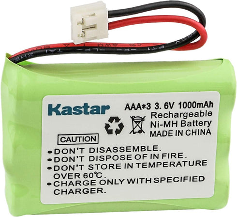 Kastar 2-Pack AAA 3.6V EH 1000mAh Ni-MH Battery for Motorola MD-4260/7101/7151/7161/7251//261/761/781/791/7101/7151/7161 SD4501/4502/4550/4551/456...