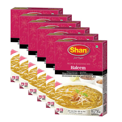 Shan Haleem Recipe and Seasoning Mix 1.76 oz (50g) - Spice Powder for Traditional Meat and Lentil Curry - Suitable for Vegetarians - Airtight Bag ...