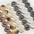 Sewing Buttons - Craft Buttons, 5 Sizes of 100 Pcs Versatile Buttons for Sewing, DIY Projects and Holiday Decoration (White)...