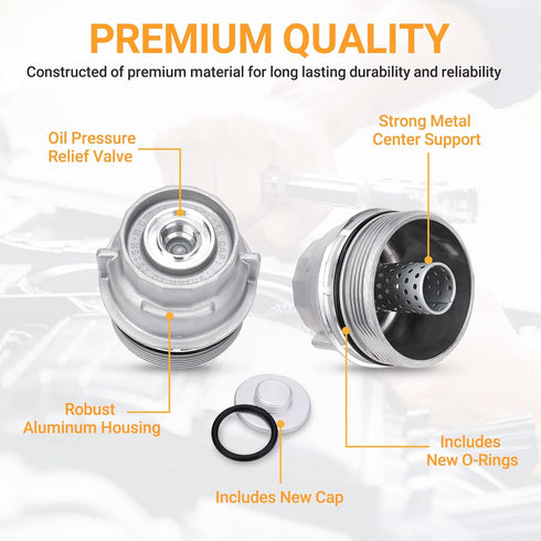 15620-31060 Oil Filter Housing Cap Assembly for Toyota Tundra Rav4 4Runner Camry Highlander Tacoma Avalon Sienna Venza Lexus RX350 Oil Filter Hous...