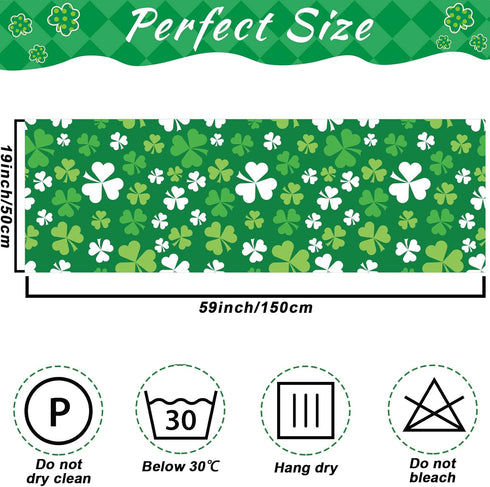 3 Pcs Women's St. Patrick's Day Scarf Long Green Shamrock Scarf Lightweight Irish Clover Silky Scarf Women Sheer Wrap Shawls Holiday Outfits Costu...