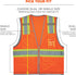 Ergodyne GloWear 8246Z ANSI High Visibility Two Tone Mesh Safety Vest with Reflective Binding, Orange, 2X-Large/3X-Large...