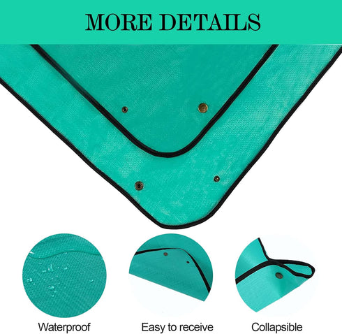 39.4" x 39.4" Plant Repotting Mat, Waterproof Portable Gardening Mat for Indoor Outdoor Plant Transplanting, Thicken PE Mat Transplanting Mat...