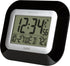 La Crosse Technology WT-8005U-B-INT Atomic Digital Wall Clock with Indoor Temperature, Black,...