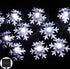 Solar Christmas String Lights Outdoor Waterproof 30 LED 20Feet Solar Snowflake Christmas Fairy Lights Decorations with 8 Lighting Modes for Garden...