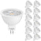 Mlambert 12 Pack MR16 LED Bulbs 50W Halogen Equivalent,2700K Warm White,5W GU5.3 MR16 12V Spotlight Bulb,Non-Dimmable,45° Beam Angle for Landscape...