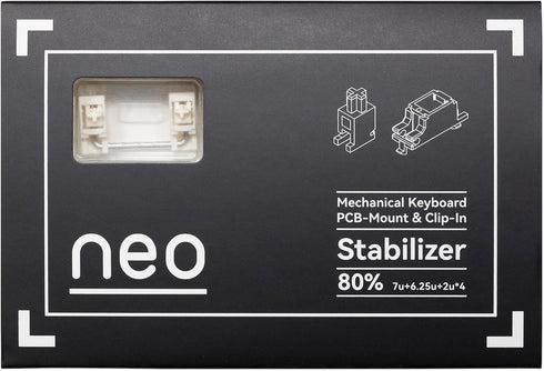 KPREPUBLIC Neo & QK PCB Stabilizer for Gaming Mechanical Keyboard gh60 for 1.2mm PCB 1.6mm PCB CSTC40 CSTC75 60 68 75 84 96 87 104 96 98 (QKS Beig...