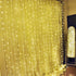 Geanmoki 306 LED Window Curtain String Light Wedding Party Home Garden Bedroom Outdoor Indoor Wall Decorations...