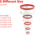 5 Pcs Round Circle Cookie Cutters 1.9", 2.3", 2.7", 3.1", 3.5", 0.4MM Thickness Heavy Duty Food-Grade Stainless Steel, Biscuit Cutter, Mini Cookie...