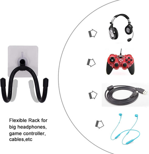 YYST Self –Adhesive Game Controller Wall Mount Storage Organizer Hanger Compatible with PS/Xbox/Series X Controller, Pro Controller Game Controlle...