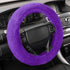 Aspen Purple Fuzzy Steering Wheel Cover for Women – Cute and Stylish Fluffy Fur Steering Wheel Cover for Cars Trucks Vans SUVs, Universal Fit for ...