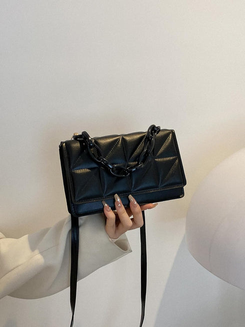 QWINEE Geometric Print Mini Bag Crossbody Bag Shoulder Bag Flap Square Bag Shopping Work Handbags Ladies Shoulder Totes Bag...