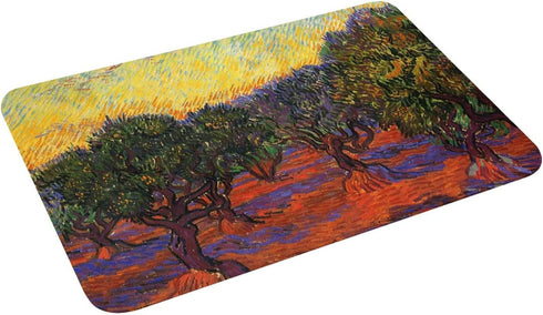 Van Gogh Painting Tree Bath Rugs Mats Oil Painting Art Door Mat Outdoor Doormat Non Slip Absorbent Bathroom Floor Mat Carpet for Home Kitchen Entr...