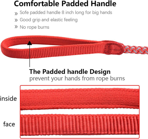 Dog Training Leash for Small to Medium Dogs, Rope Dog Leash, Chew Proof and Reflective Dog Lead...