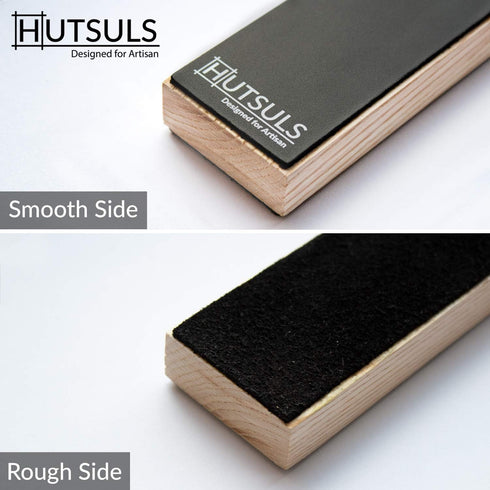 Hutsuls Double Sided Leather Strop Paddle Kit - Get Razor-Sharp Edges, Ergonomic Handle, Quality Honing Leather, and Step-by-Step Guide...