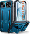 FNTCASE for iPhone 15 Plus Case: Heavy Duty Shockproof Cover with Kickstand | Rugged Military Grade Drop Proof Protection Matte Textured TPU Prote...