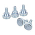 uxcell M4x10mm Knurled Thumb Screws,20pcs Carbon Steel Zinc Plated Flat Knurled Head Fully Threaded Thumb Screws Bolts Fastener...