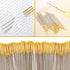 100pcs Cross Stitch Needles + 2 Needle Threader Golden Color Large Eyes Cross Stitch DIY Embroidery Hand Needles Sewing Needles in Transparent Box...