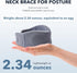 Soft Neck Brace Cervical Collar for Neck Posture Relief Pain & Pressure in Spine for Women & Men, Snoring Sleeping Neck Brace, Neck Support Foam W...