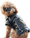 Dog Winter Coat Pu Leather Motorcycle Jacket for Dog Pet Clothes Leather Jacket, Waterproof(S)...