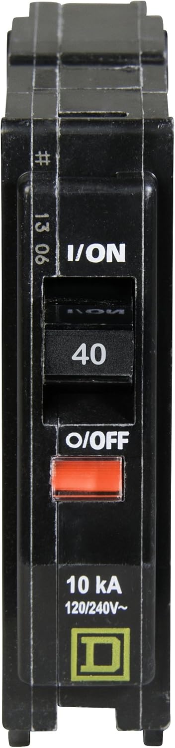 Square D - QO140CP QO 40 Amp Single-Pole Circuit Breaker...