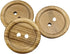 Olive Wood Buttons - 2 holes / 5 sizes - (12, 15, 18, 20 y 25 mm) - Manufactured in EUROPE (20 mm)...