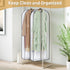 MISSLO 65" Clear Garment Bags for Hanging Clothes 4" Gusseted Dress Bags for Gowns Long Dress Cover for Closet Storage Dress Protector Bag, 2 Pack...