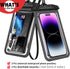 Waterproof Phone Pouch 2 Pack, 100% Waterproof Phone Case Dry Bag with Lanyard for iPhone 15 14 13 12 Pro Max Plus Samsung Galaxy S24 S23 Ultra-Be...