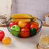 IBWELL® Black Fruit Bowl for Kichen Countertop, Round Wire Fruits Breads Vegetables Snacks Canddy Basket - 11.2"x3.6"(DxH)...