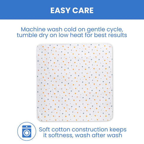Delta Children 100% Cotton Flannel Baby Receiving Blankets for Girls and Boys – 30x30 Inches (Pack of 2), Space Exploration...